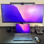 USB-C接続でMacBookとウルトラワイドモニターをつなげたシンプルなデスク環境